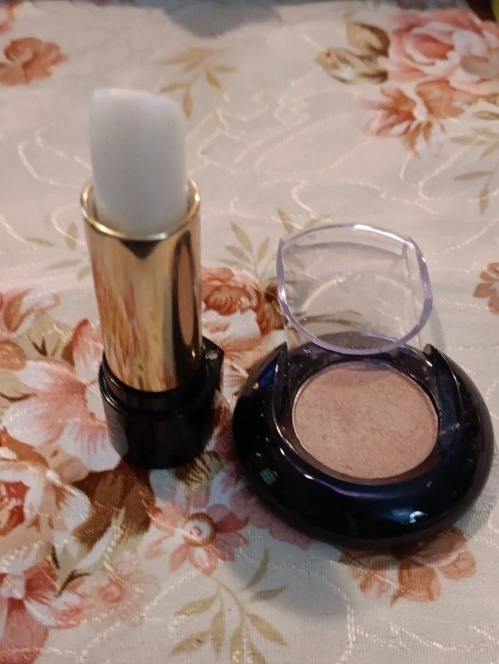 Lancome Lipstick & Shimmery Eyeshadow Duo in Brown